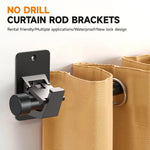 supports murals adhésifs rideaux noirs modernes coton plastique voies accessoires