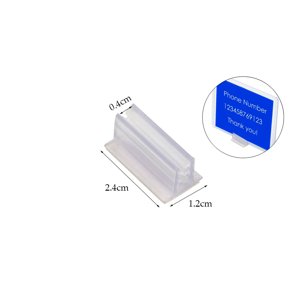 boîte rangement transparente moderne adhésif étiquette sundries sorting tag stockage armoire flexible gripper clip