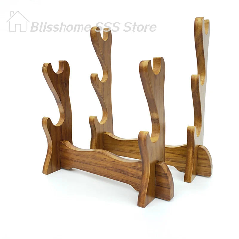 support trompette bois massif marron clair classique réutilisable fixeoutil
