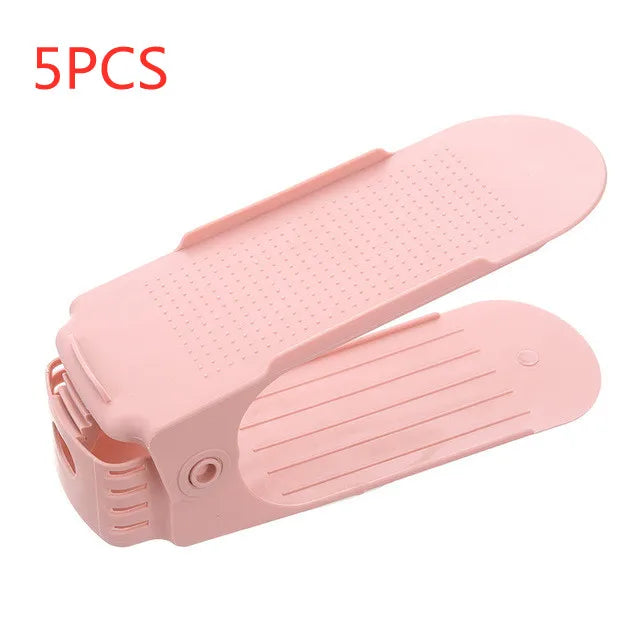 support chaussures réutilisable clips moderne noir gris rose bleu vert jaune violet ab