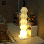 lampe décorative miniature moderne résine blanche motif vertical 3d lumineuse chambre salon