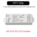 contrôleur éclairage led blanc moderne variateur zones tactile 12v 24v 36v wlan rf 4096