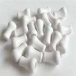 polystyrène blanc rondes lisses opaques simples craft bijouterie matériaux artisanales