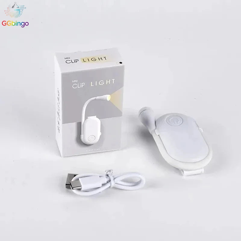 lampe pince led rechargeable usb blanc noir réglable protection yeux moderne