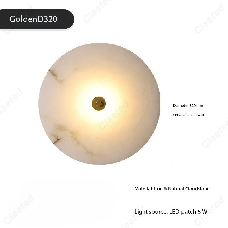 lampe murale moderne blanc marbre éclairage quotidien salle manger chambre coucher 3000k