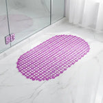 tapis bain rose violet reseau billes pvc anti dérapant moderne ventouses salle bain
