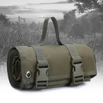 tapis sol pliable militaire tissu texturé sangles poignée tactique plein air camping