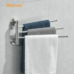 porte serviettes mural moderne acier inoxydable brossé fixations argente argenté lisse