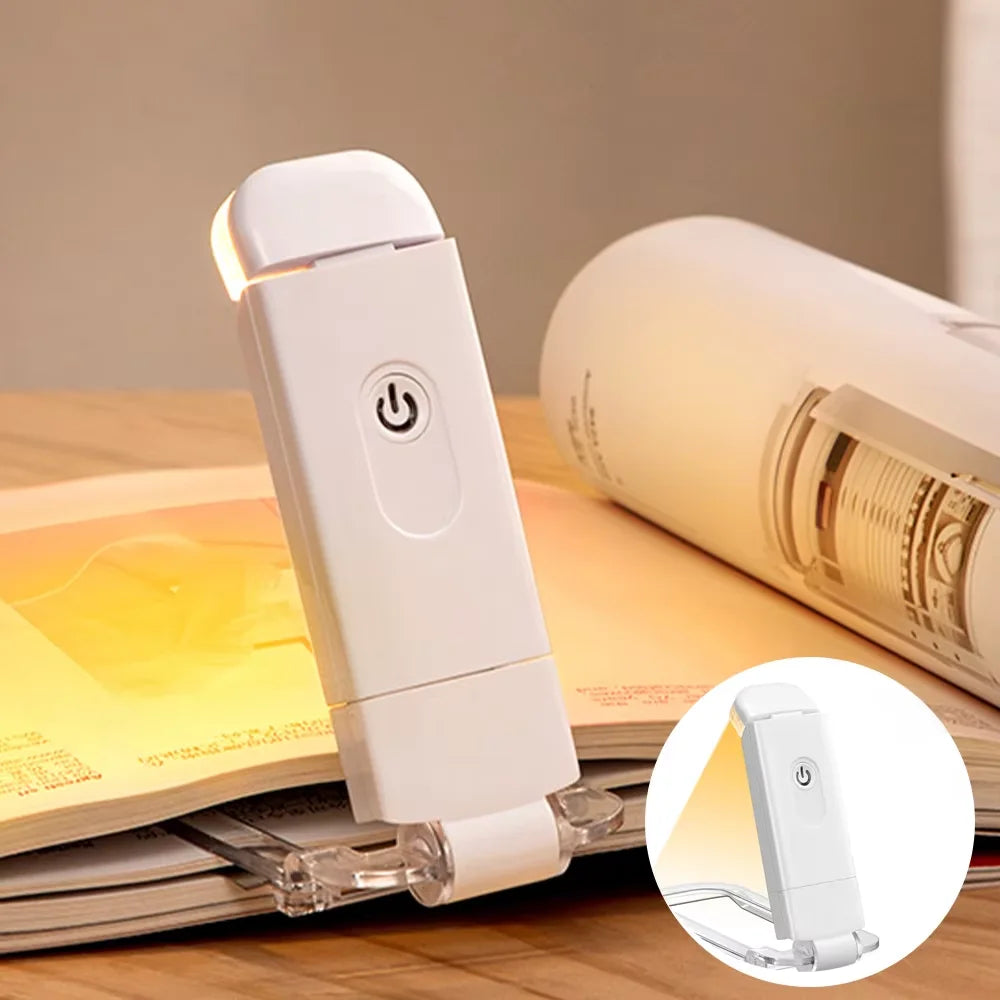 lampe lecture rechargeable usb portable pliable protection yeux blanc noir rose bleu moderne compact