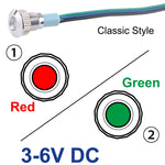 lampe led industrielle 8mm 10mm 12mm argent bleu rouge vert éclairage double ccc certifié