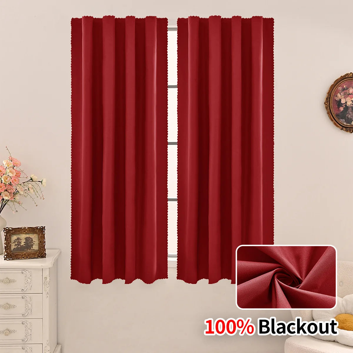rideau moderne polyester opaque noir uni salon 60x100cm 60x130cm 60x150cm 60x200cm