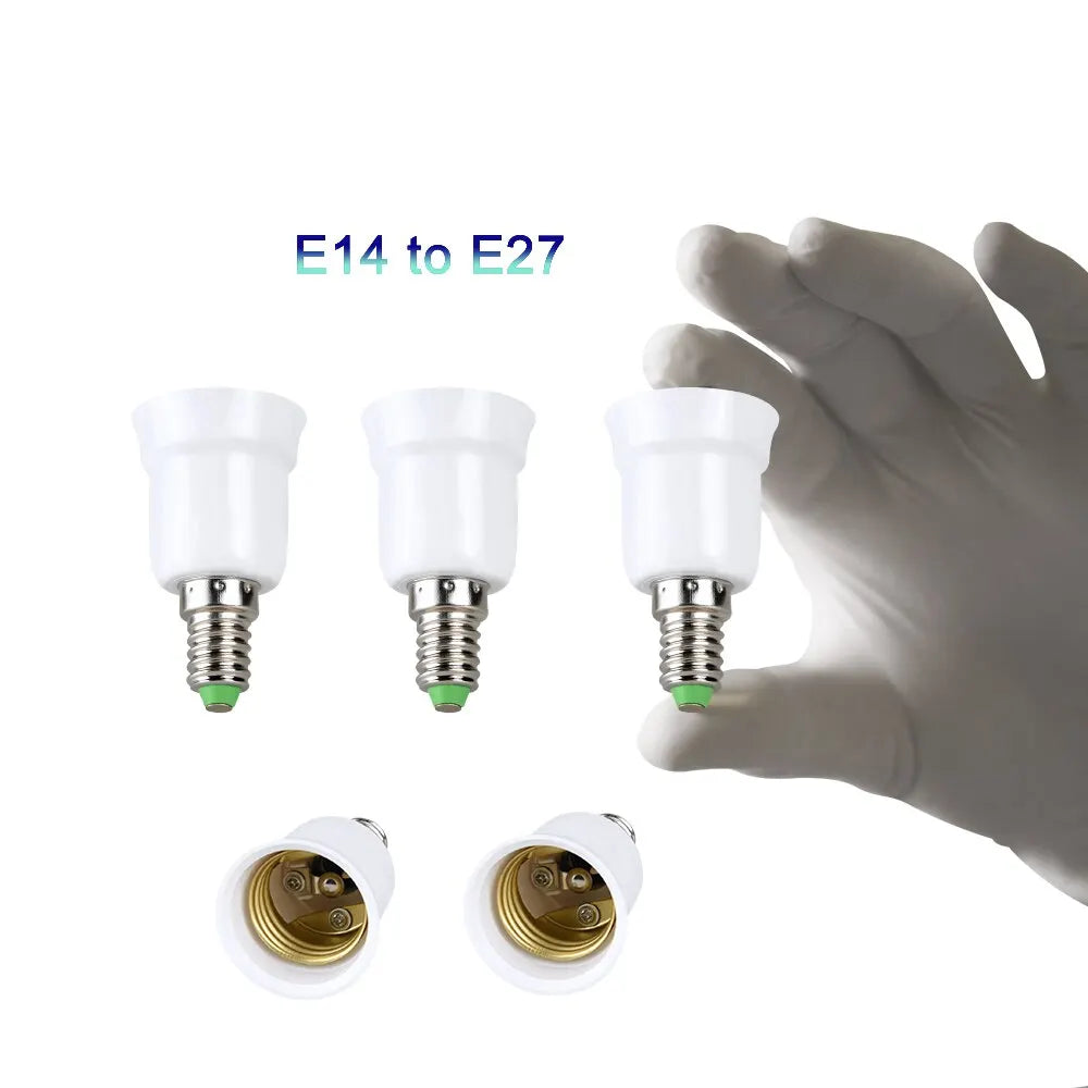 adaptateurs culot led e27 e14 b22 gu10 ignifuge adhésifs modernes blancs certification rohs fcc