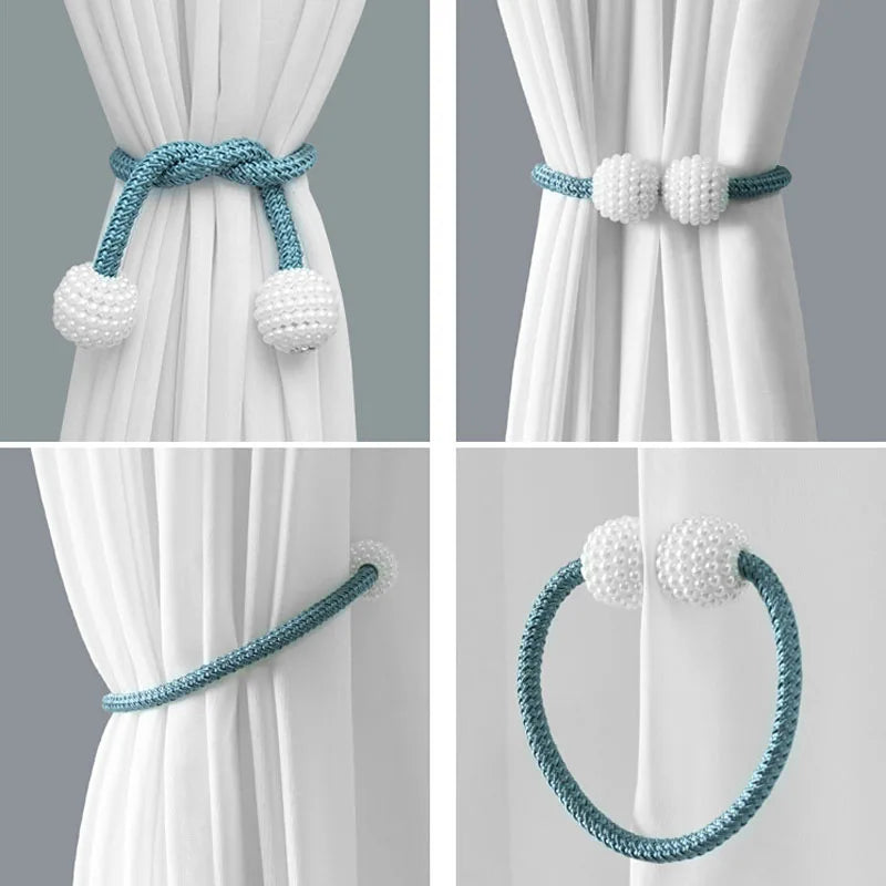 boucles rideau blanches adhésif moderne élégantes variées couleurs blanc bleu gris rose beige doré