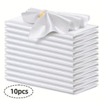 serviettes satinées classiques blanc cassé 30cm table maison restaurant festives