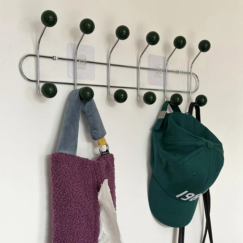 porte sacs mural moderne sacs tissu clips transparents rangement maison