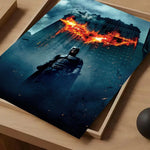 affiche murale batman bleu noir rouge contemporaine décoration mur école maison bar