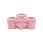 pot maquillage violet rose blanc arc décoratif moderne élégant respectueux environnement
