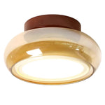 plafonnier moderne verre rouge beige noir transparent led lumineux art décoratif entrée porche