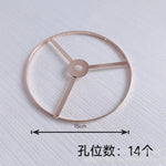 cadre lampe or rose argenté moderne minimaliste eyelets structure sectionnée