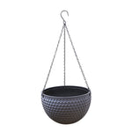 Pot suspendu moderne texture nid d'abeille blanc orange noir