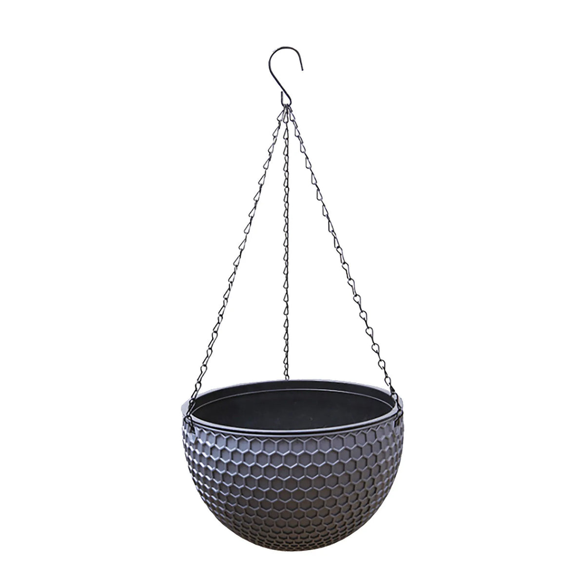 Pot suspendu moderne texture nid d'abeille blanc orange noir