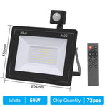 projecteur led moderne 220v 10w 20w 30w 50w 100w étanche noir remote control