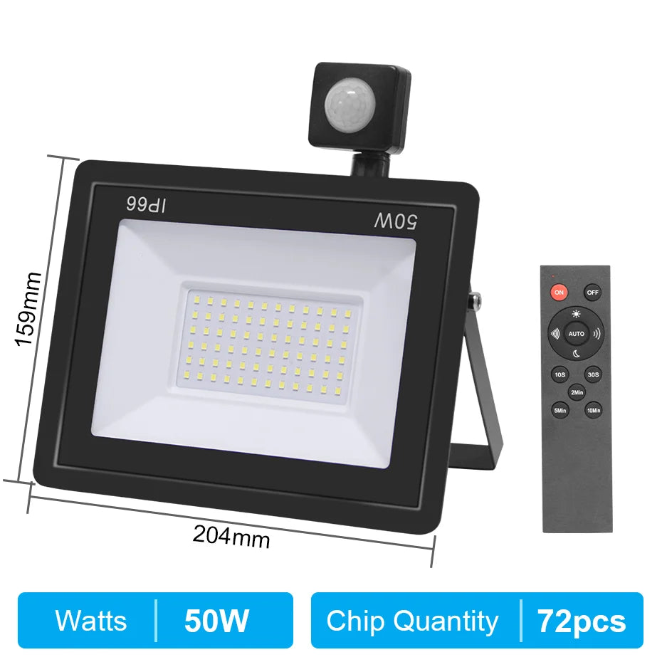 projecteur led moderne 220v 10w 20w 30w 50w 100w étanche noir remote control