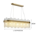 Suspension lumineuse moderne or verre dépoli blanc élégante encastrée lumière led chambre salon