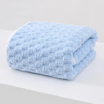serviettes bain rapide absorption polyester plaid géométrique rose clair moderne doux