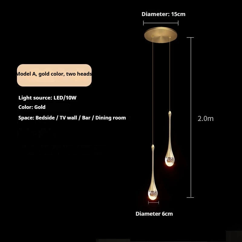 suspension lumineuse or transparente bubbles moderne ampoule câble led chambre salon restaurant