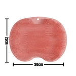 tapis bain antidérapant brosse massage dos exfoliation pieds ventouses couleurs multiples