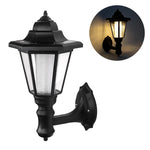lampe murale solaire led noir verre transparent classique ip65 résistant l'eau éclairage extérieurextérieur