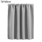 rideau blackout uni plissé moderne noir gris cuisine chambre volet tissu opaqué tringle