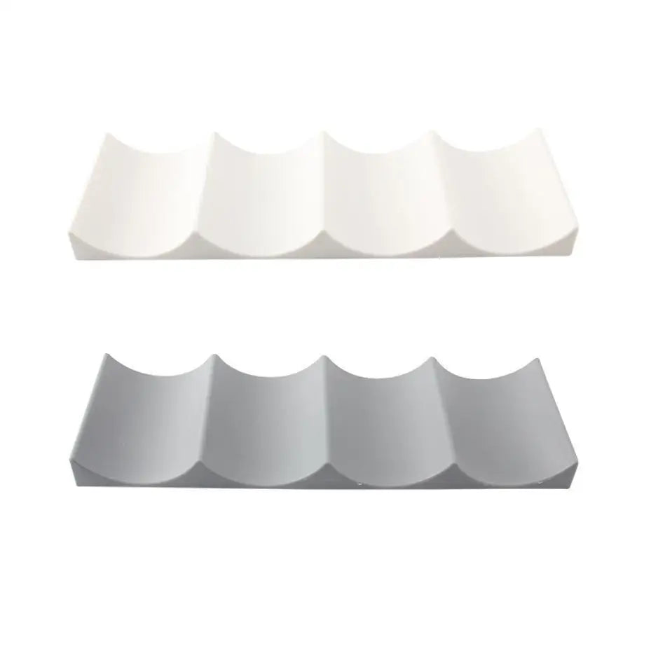 rangement boissons ondulé multiusage canettes bouteilles vin moderne bleu rose beige gris minimaliste