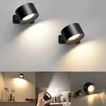 lampes murales led noir moderne minimaliste modes couleur télécommande rechargeable tactile