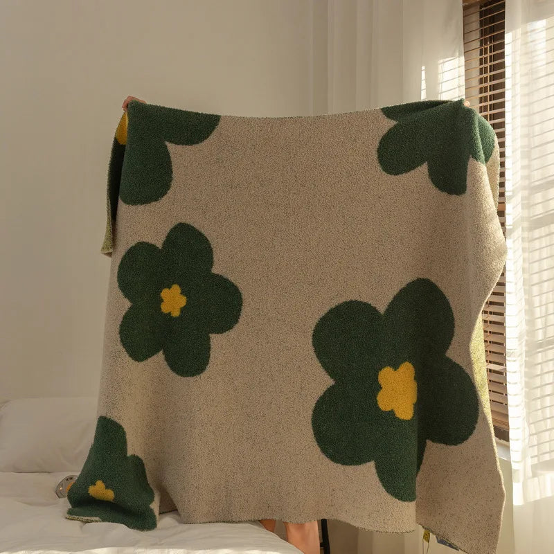 couverture polyester coton motif floral moderne portable voyage chambre été