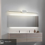 lampe miroir moderne noir blanc led tricolore mur applique aluminium