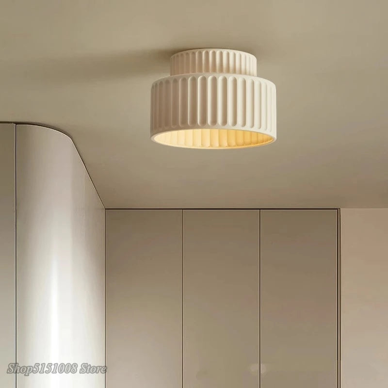 lampe moderne résine rouge vert rayures opaques chambre couloir salon