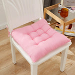 coussin carré moderne rose clair uni lavable amovible anti dérapant mousse pu tissu 40x40cm