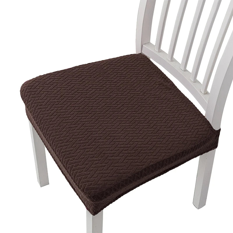 coussin chaise moderne tissé carreaux noir gris vert beige élasthanne polyester lavable adhésif protection