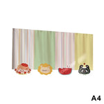 rideau multicolore rayures pois motifs animaux moderne enfant insolite cuisine chambre sans perçage