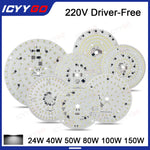 plaque led 24w 40w 50w 80w 100w 150w blanc diodes smd 2835 moderne ac220v