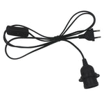 Kit suspension moderne lampe E27 noir blanc interrupteur câble 1,8m plug eu us