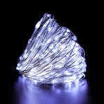 guirlande lumineuse led fil cuivre decoration noel mariage chambre decoration interieure ambiance douce blanche
