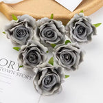 fleurs artificielles roses soie feuilles vertes décoration mariage fête maison scrapbooking