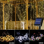 guirlande lumineuse solaire étoiles blanc chaud froid multicolore moderne vacancesextérieurjardin