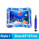 tapis jeu d'eau chat pompe motif marin poisson lit gonflable interactif