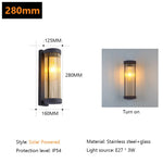 lampe murale gris moderne rayures verticales éclairage extérieur résistante intempéries led rechargeable occlusion abatjour