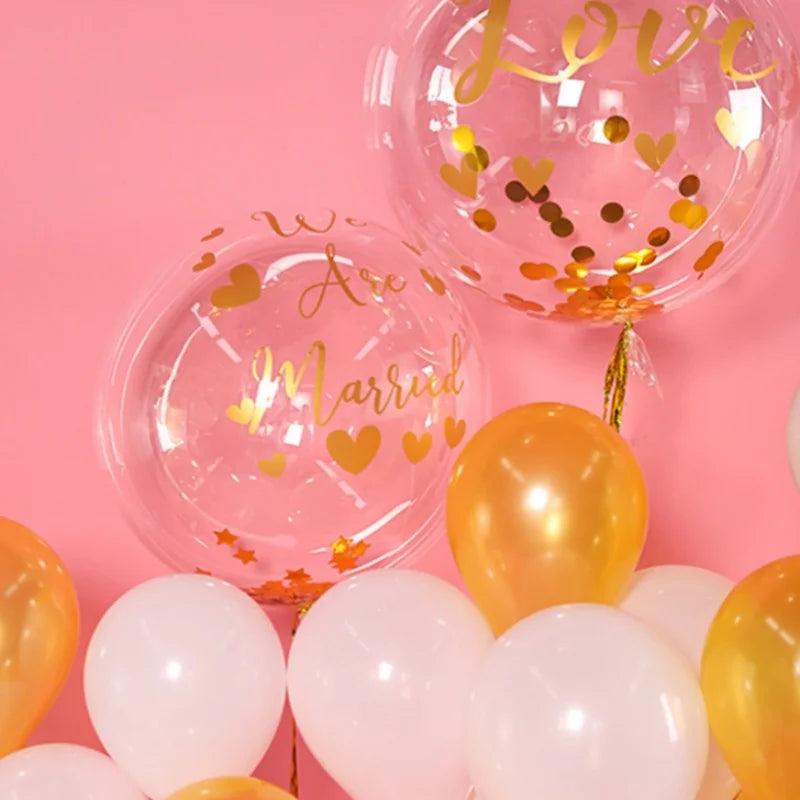 stickers decoratifs lettres stylisees coeurs confettis couronnes modernes adhesifs ballons gâteau doré rouge bleu