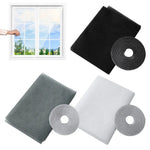 filet fenêtre adhésif anti insectes noir gris blanc maille fine moderne